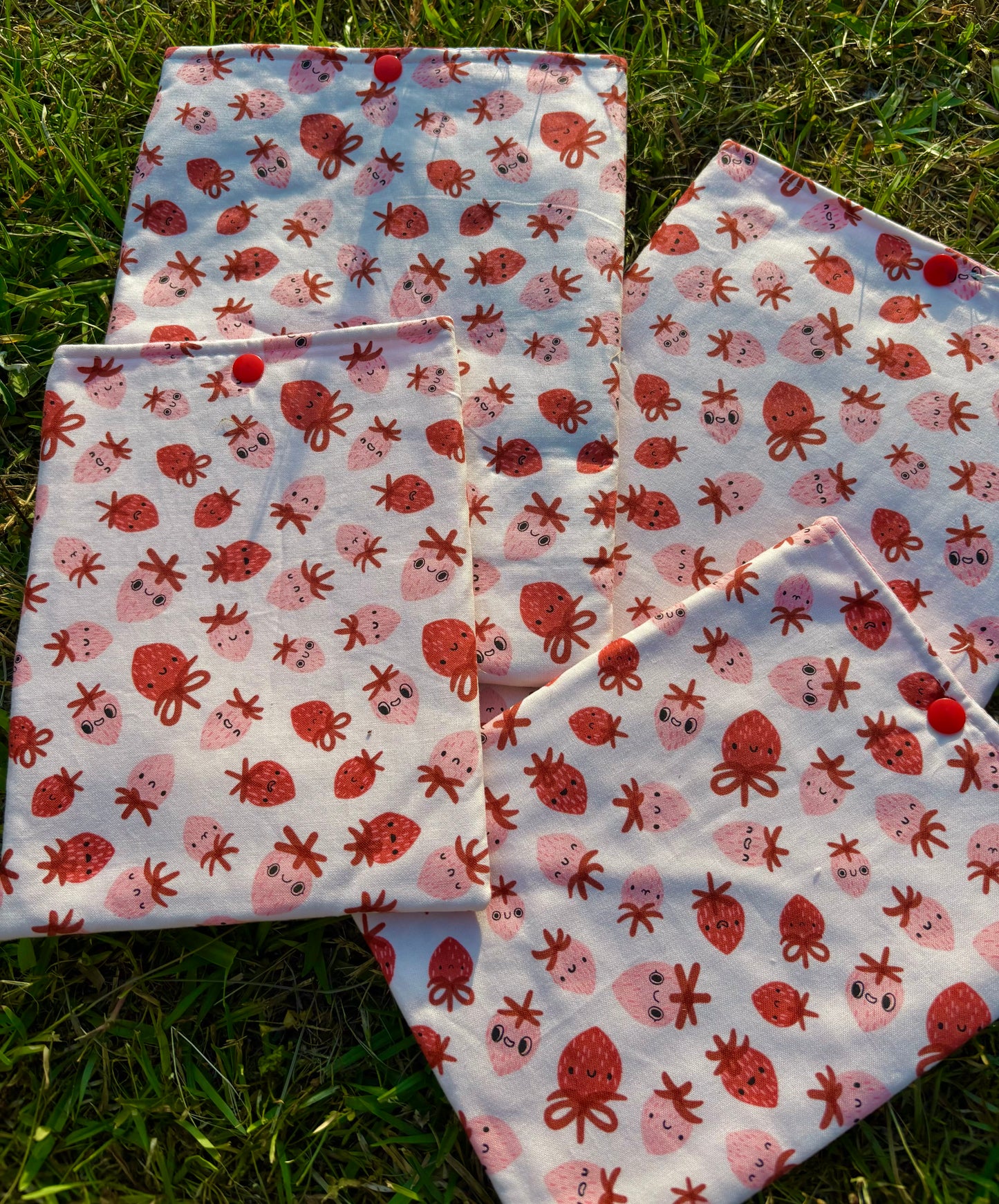 Book/Kindle Sleeve (Strawberries)