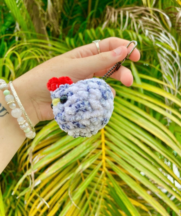 Chicken Crochet keychain