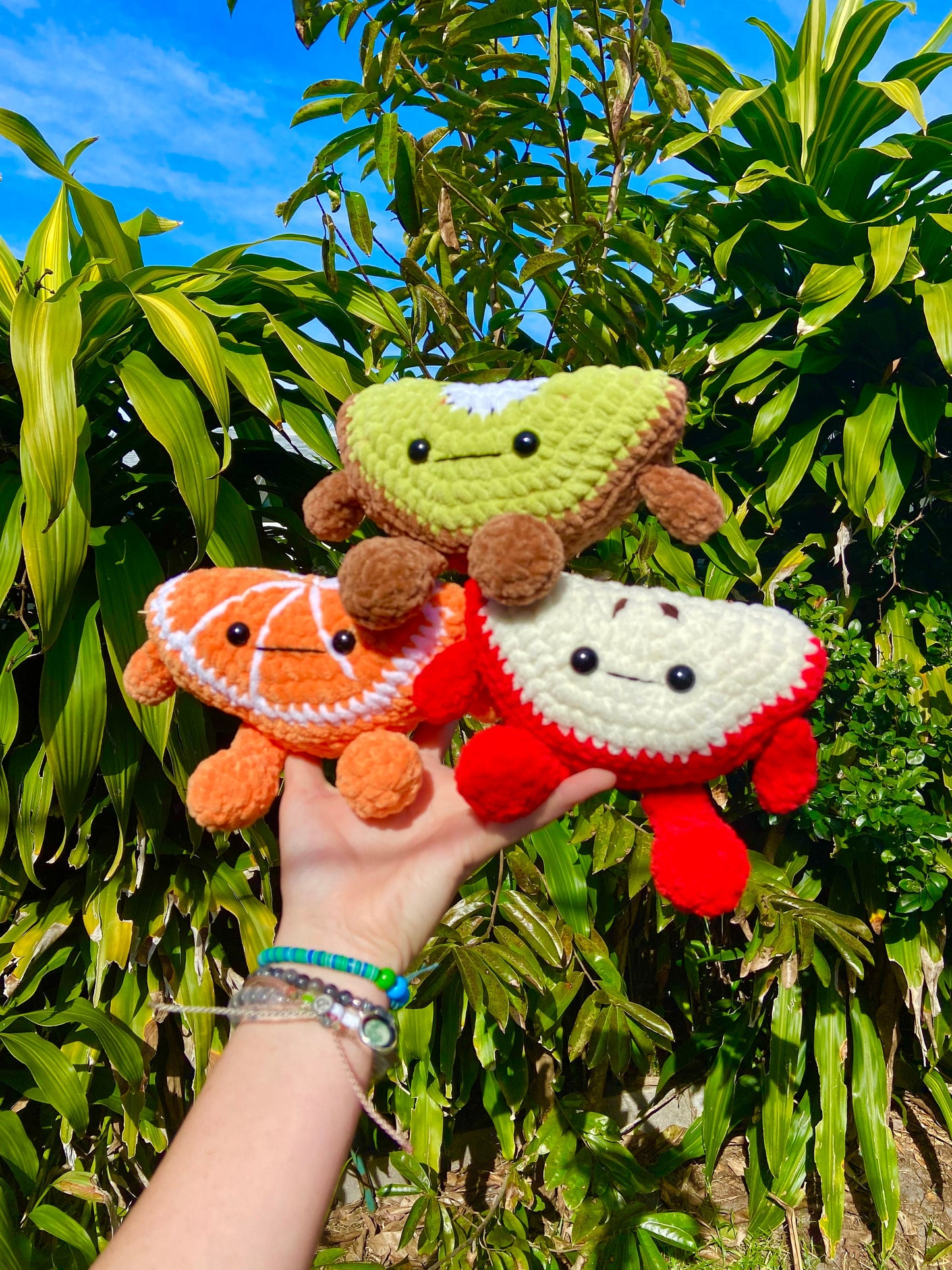 Fruit Friend Crochet Pattern Pack/ PDF/ Orange, Lime, Lemon, Grapefruit, Apple, Kiwi, Watermelon, Dragon Fruit