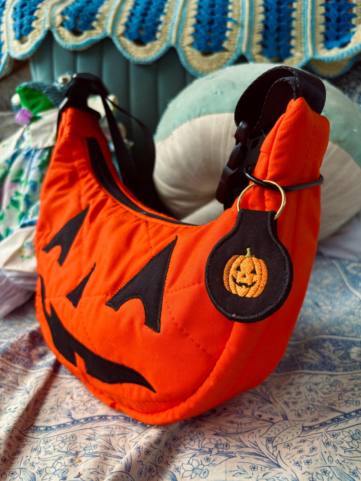 Halloween Jack-o’-lantern  Bag Charm/ Keychain