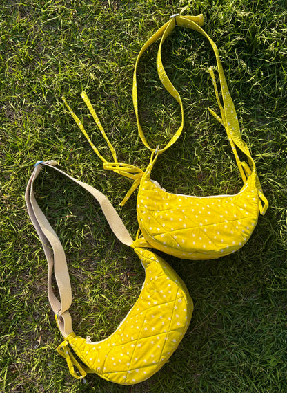 Handmade Crescent Bag (Stars)