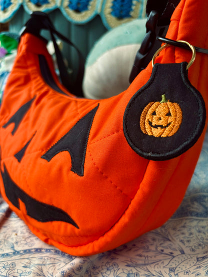 Halloween Jack-o’-lantern  Bag Charm/ Keychain