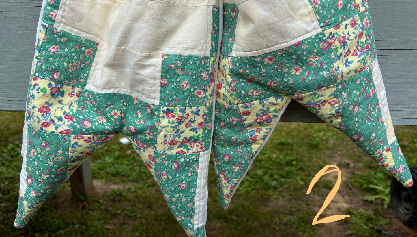 Red And Yellow Floral REVERSIBLE Bow Door Hanger/ Tree Topper