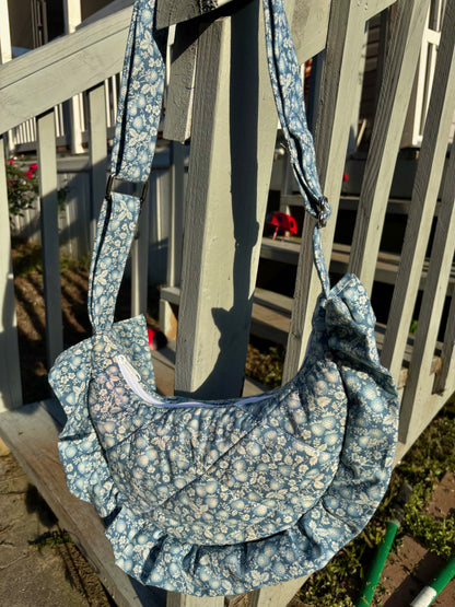 Handmade ONE OF A KIND Vintage Strawberry Crescent Bag