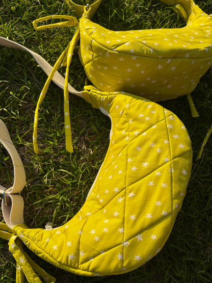 Handmade Crescent Bag (Stars)