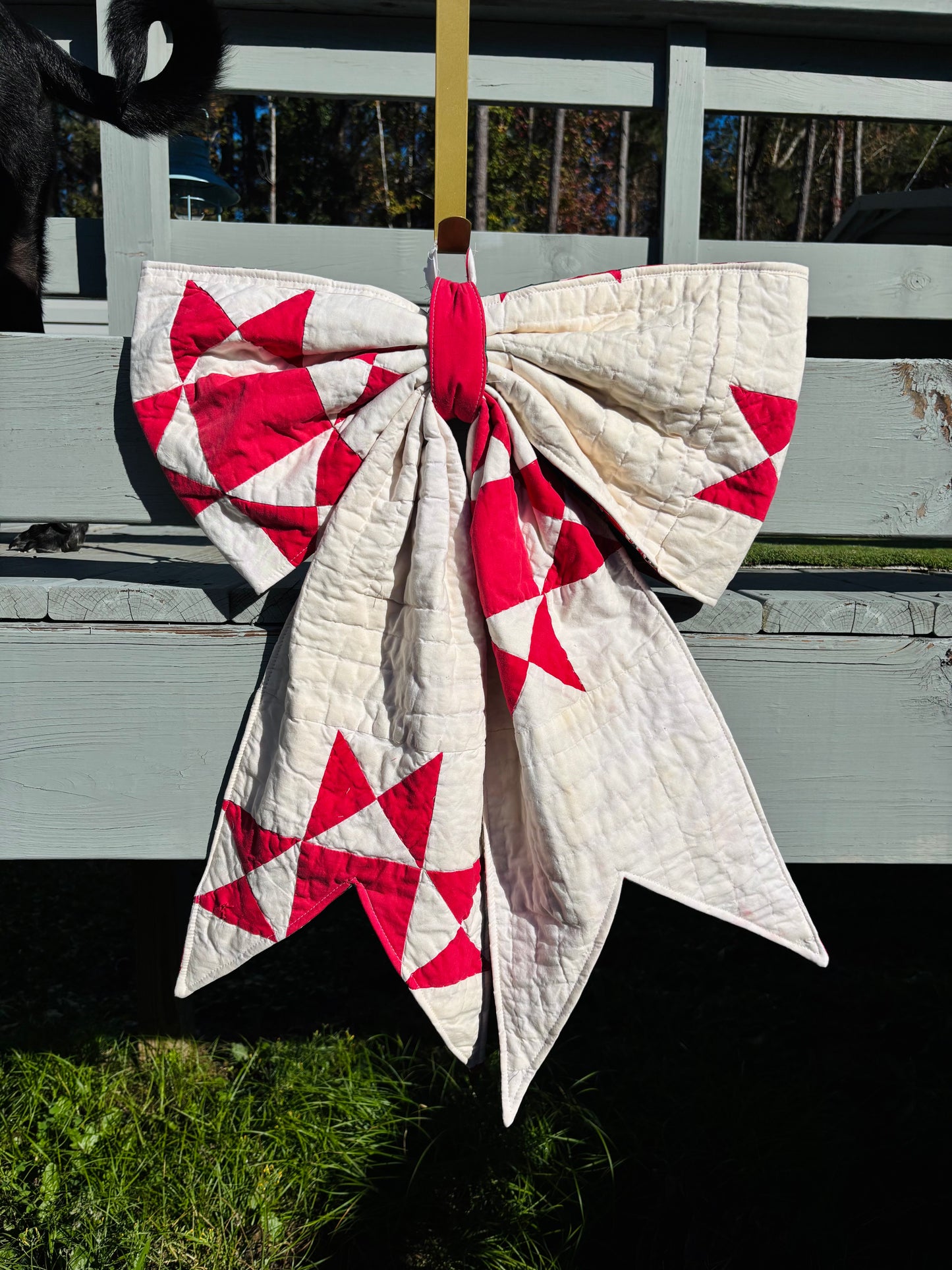 Red Star Quilt Bow