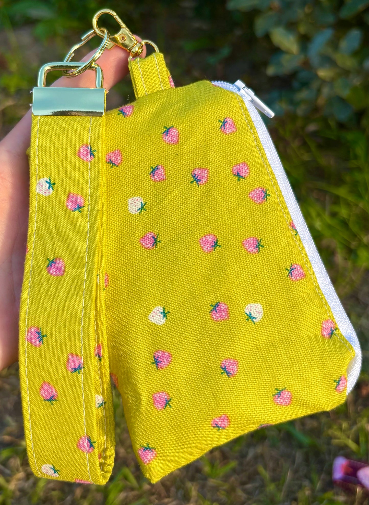 Wristlet Coin Pouch Duo Strawberry Collection