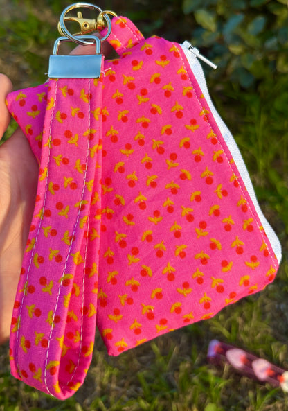 Wristlet Coin Pouch Duo Strawberry Collection