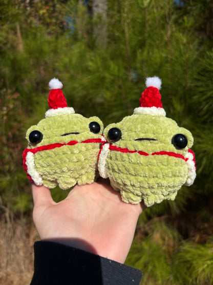 Santa Chunky Crochet Frog