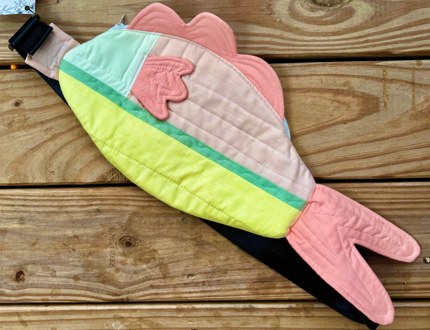 Handmade ONE OF A KIND Fish Crossbody Bag