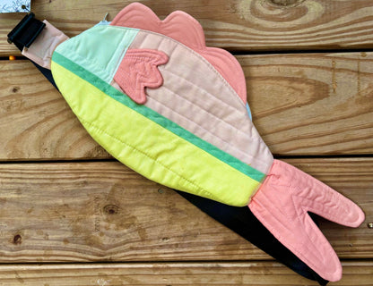 Handmade ONE OF A KIND Fish Crossbody Bag