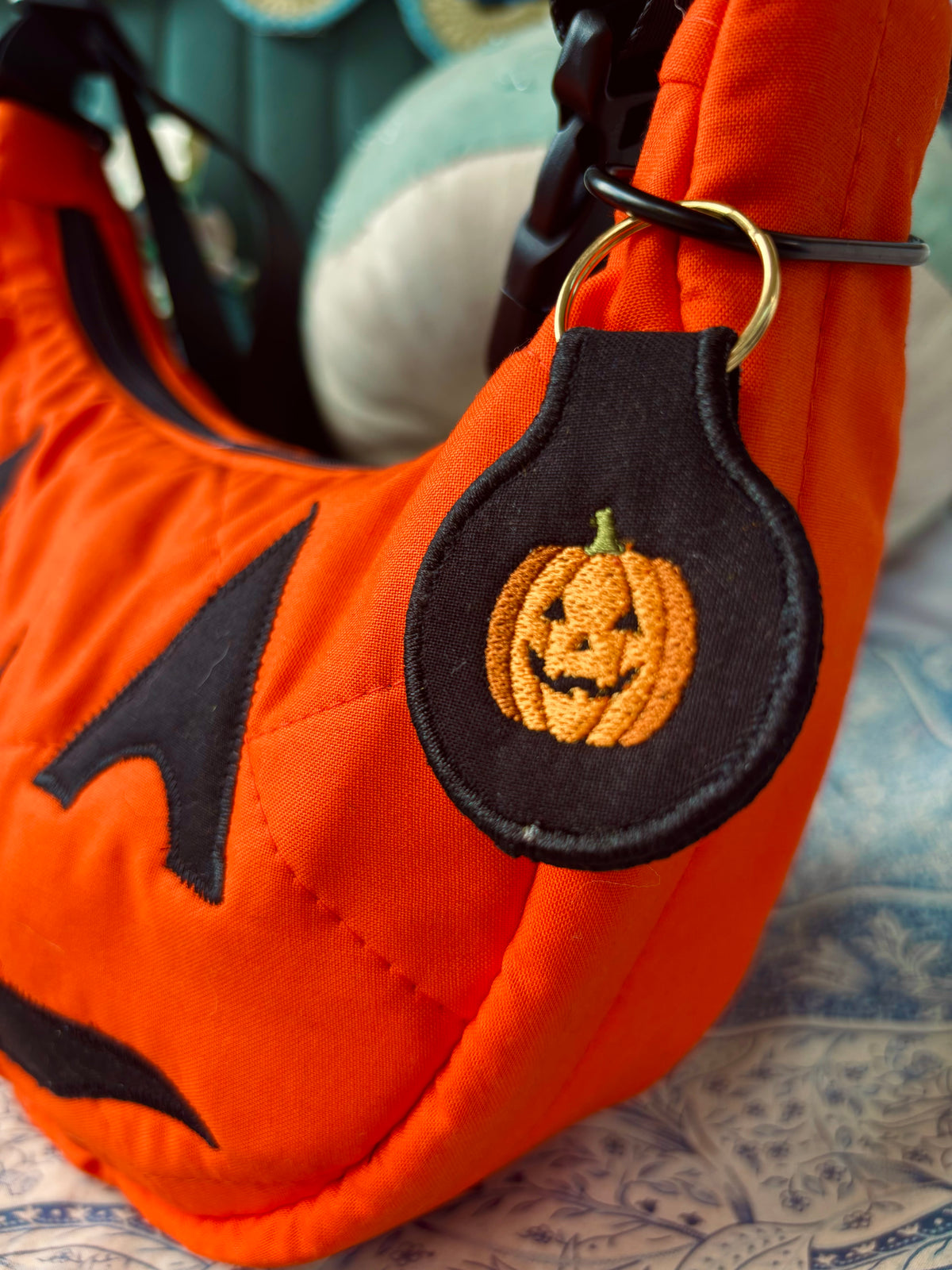 Halloween Jack-o’-lantern  Bag Charm/ Keychain