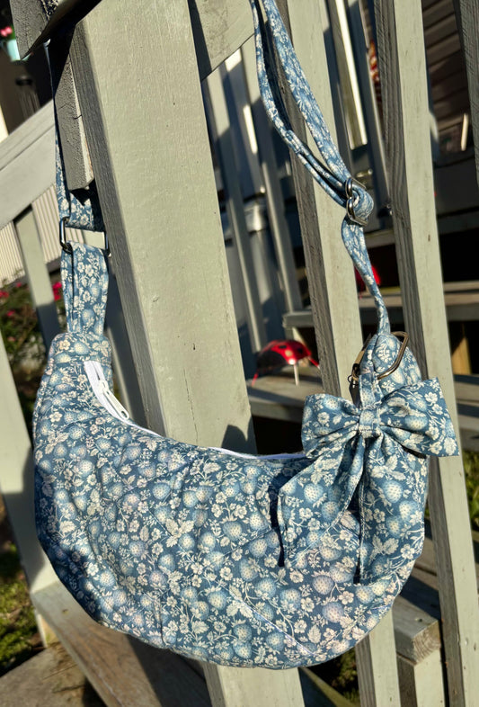 Handmade ONE OF A KIND Vintage Strawberry Crescent Bag