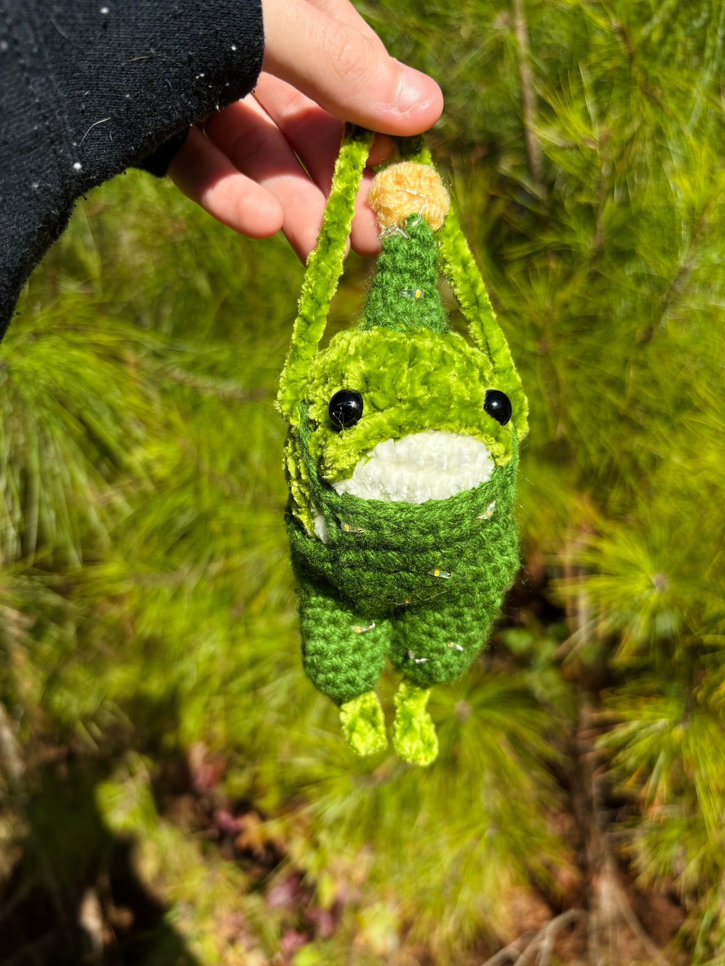 Christmas Tree Frog Bag Charm (LIGHTS UP)