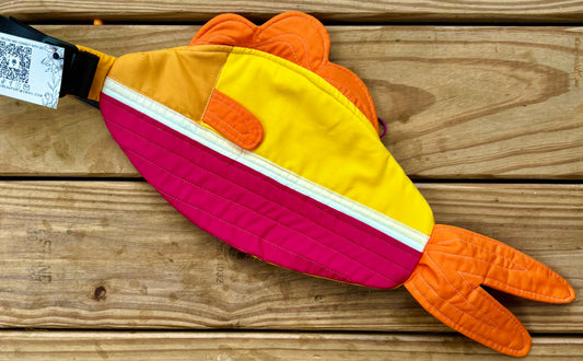 Handmade ONE OF A KIND Fish Crossbody Bag