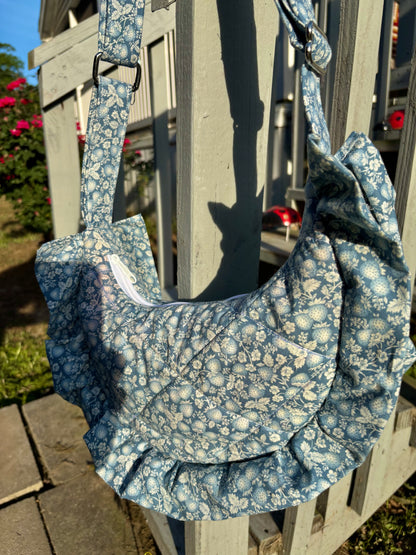 Handmade ONE OF A KIND Vintage Strawberry Crescent Bag