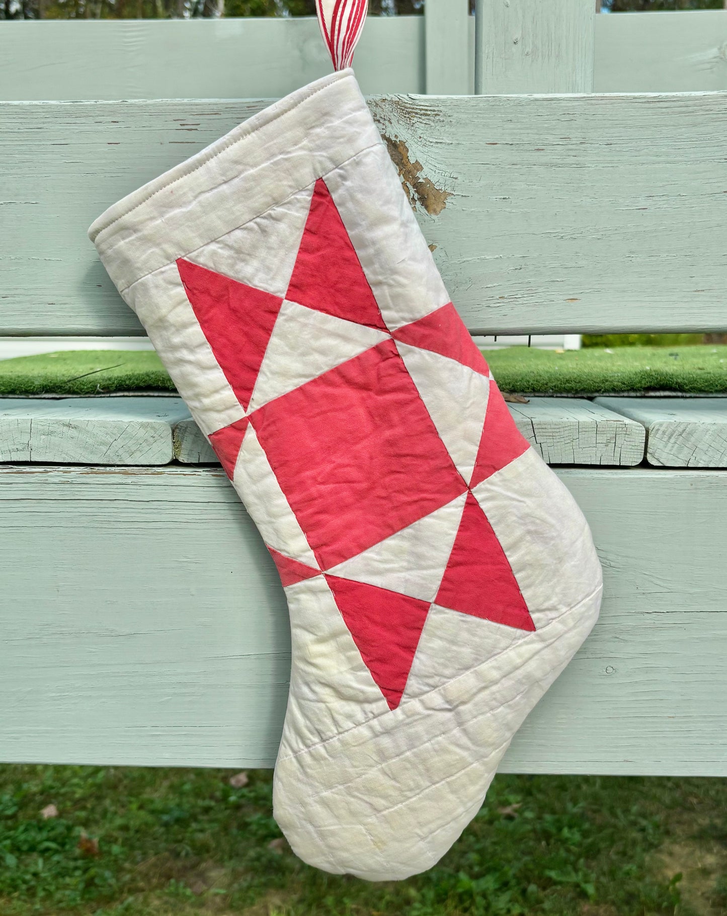 Reworked Vintage Quilt One of a Kind Stockings
