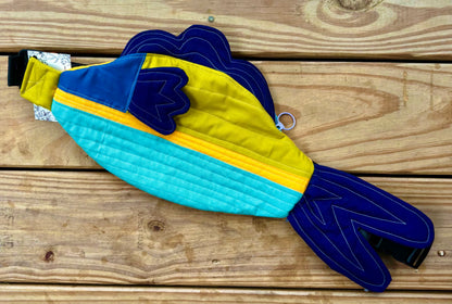 Handmade ONE OF A KIND Fish Crossbody Bag