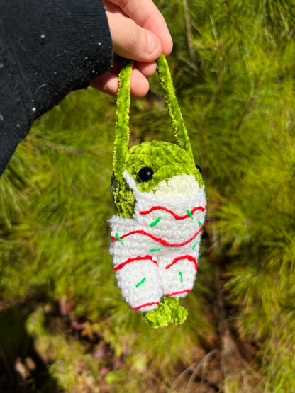 Christmas Snack Frog Bag Charm