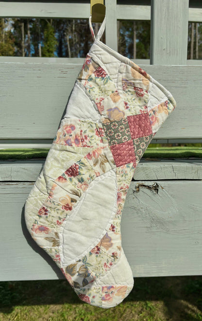 Reworked Vintage Quilt One of a Kind Stockings