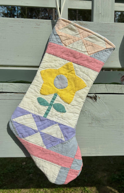 Reworked Vintage Quilt One of a Kind Stockings