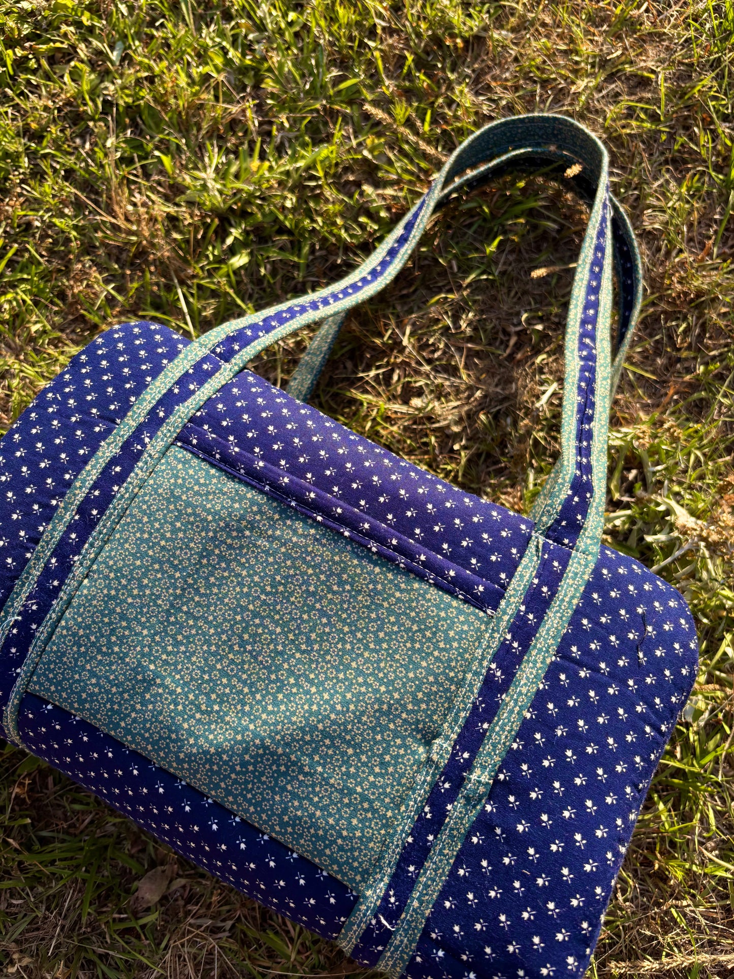 Handmade ONE OF A KIND VB inspired Bowler Bag