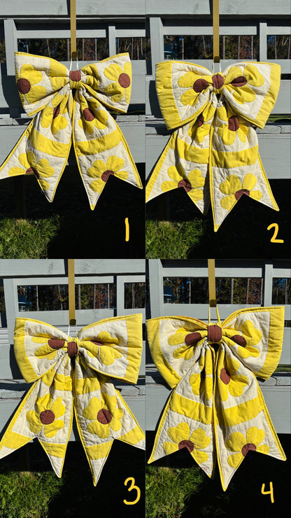 Sunflower Bow Door Hanger