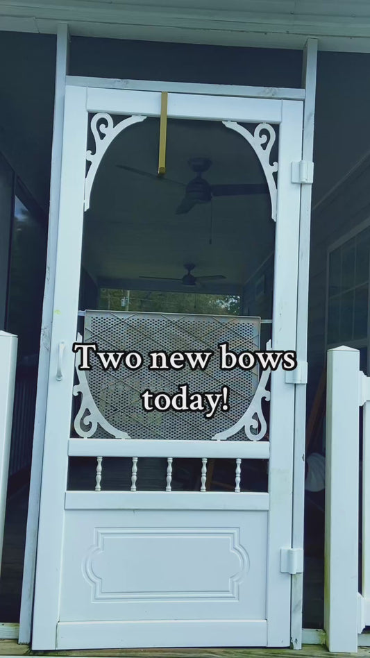 Pastel Flowers Bow Door Hanger