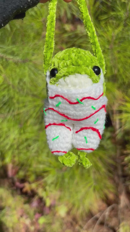 Christmas Snack Frog Bag Charm